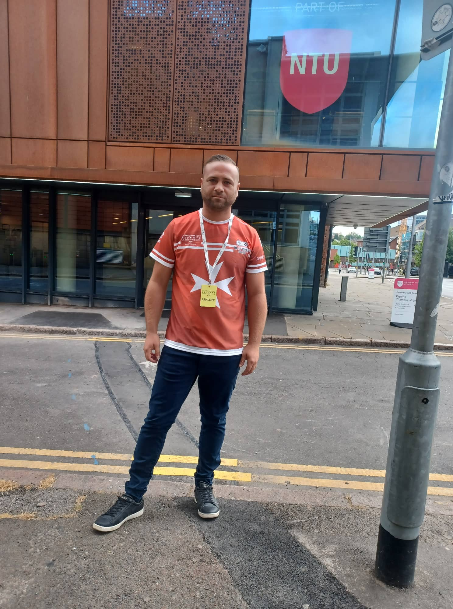 Osbert Ellul Hili at the Commonwealth Esports Championships Birmingham 2022